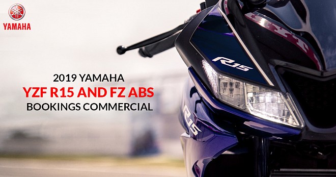 Yamaha R15 and FZ ABS Booking Open