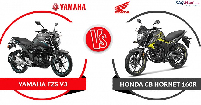 Yamaha FZS V3 VS Honda CB Hornet 160R