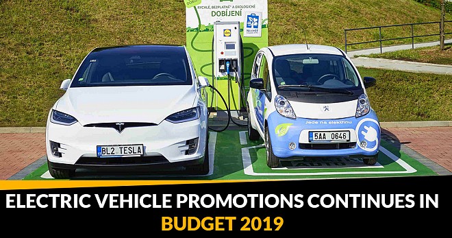 Electric Vehicle Promotions Budget 2019