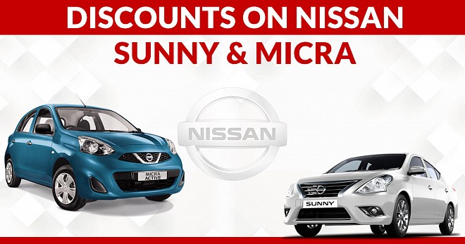 Discounts On Nissan Sunny and Micra 