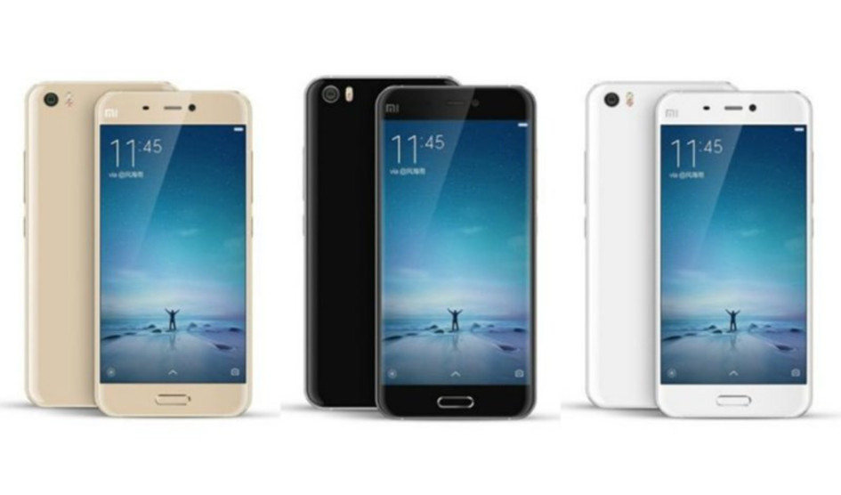 Xiaomi Mi 5 comes in Black, White, Gold and Rose colours