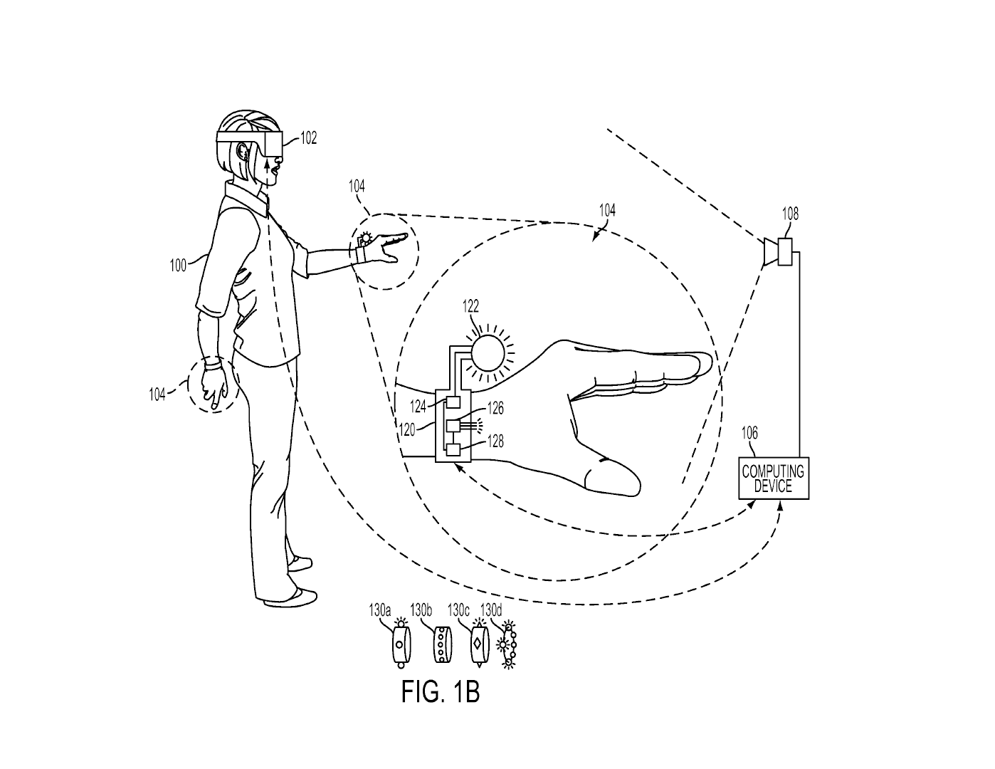 The Sony VR Glove working image shown on patent papers of sony