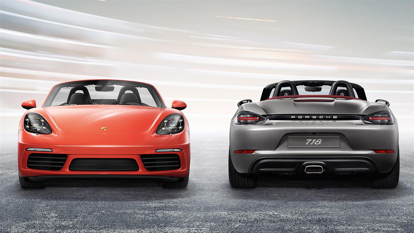 Updated 2017 Porsche 718 Boxster Front And Rear Profile