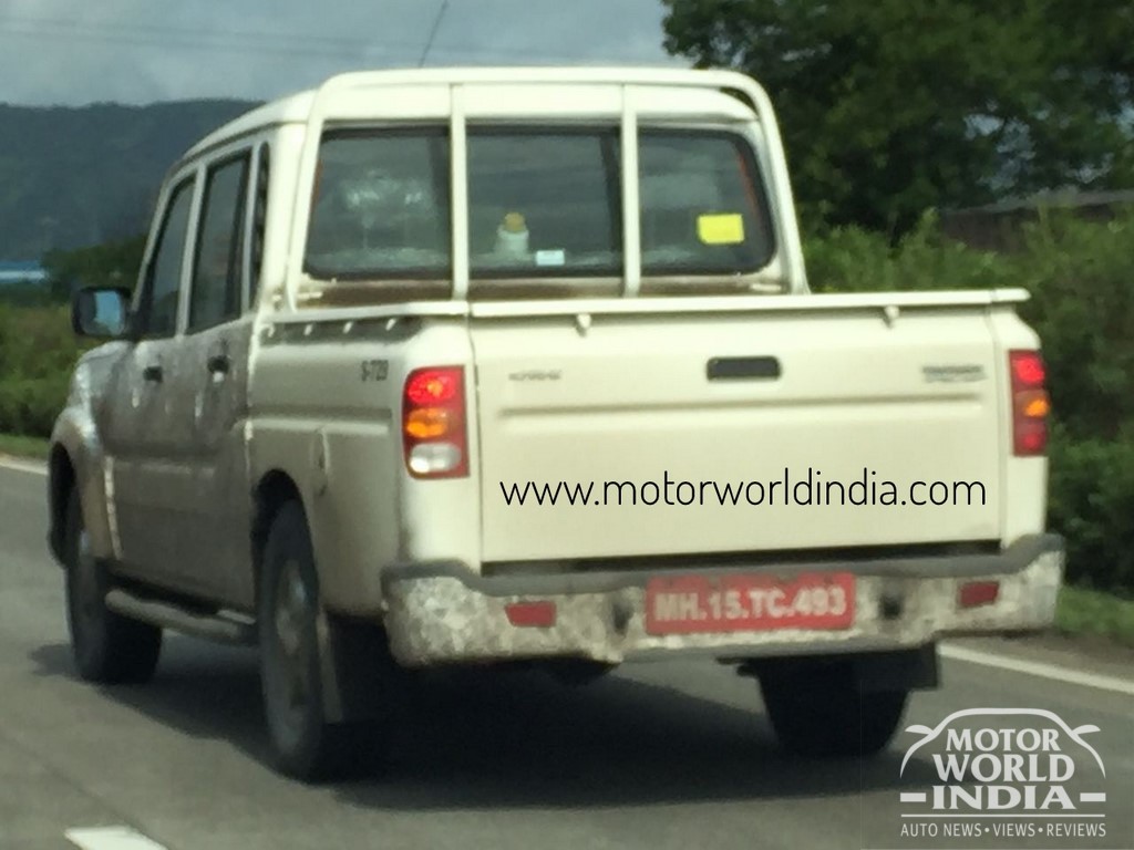 2017 Mahindra Scorpio Getaway Rear Side Profile Spy Shot