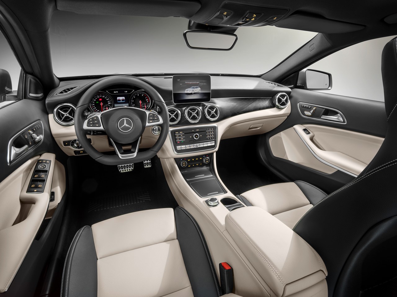 2017 Mercedes GLA Class Revealed at Detroit Auto Show Interior Dashboard Profile`