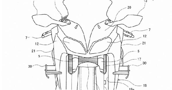 2017 Kawasaki H2 GT leaked patent image 