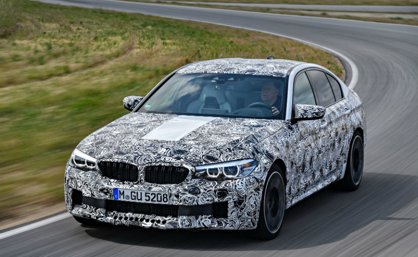 2018 BMW M5 on the track The Most Advanced M5 Officially Teased front fascia 