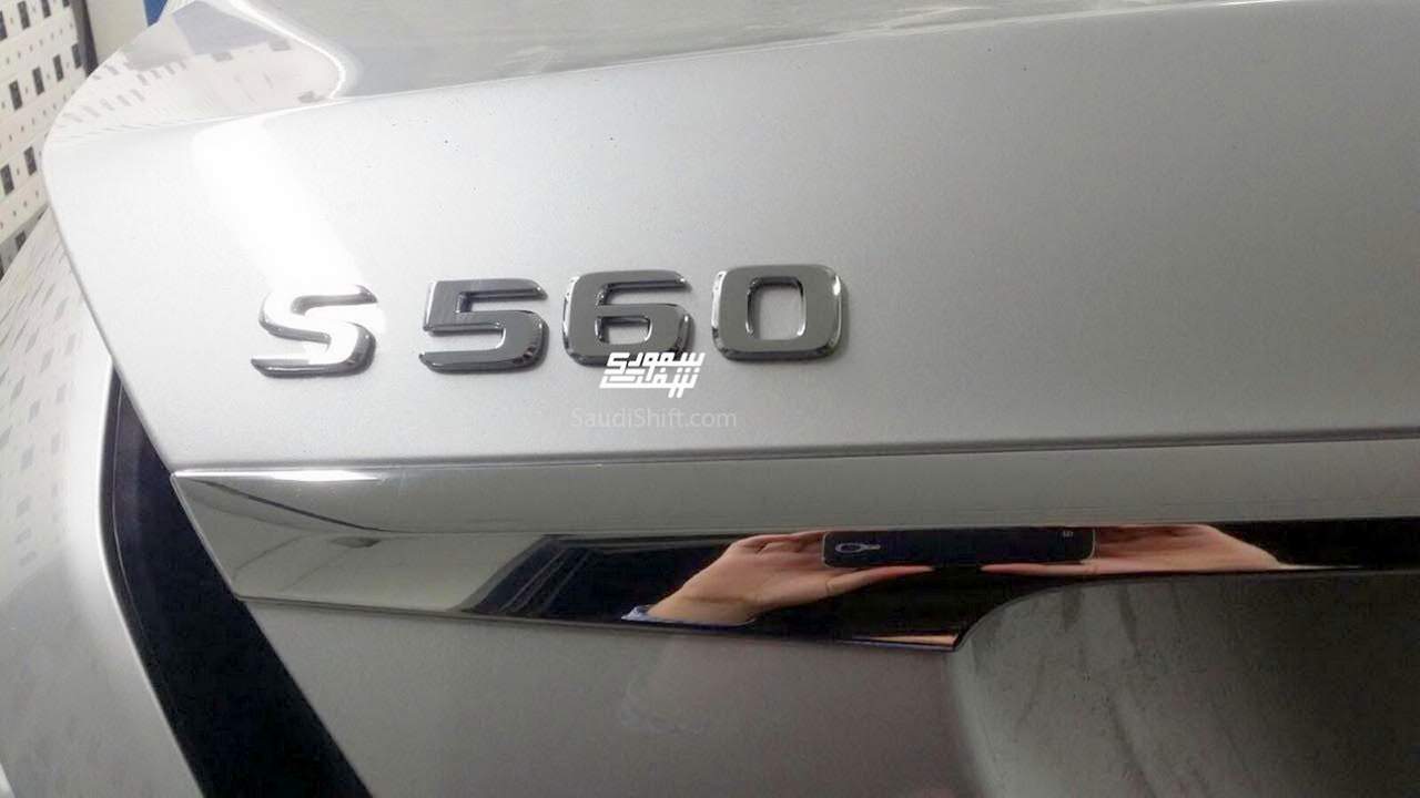 2018 Mercedes-Benz S-Class Leaked Image S560 Tag on Boot lid