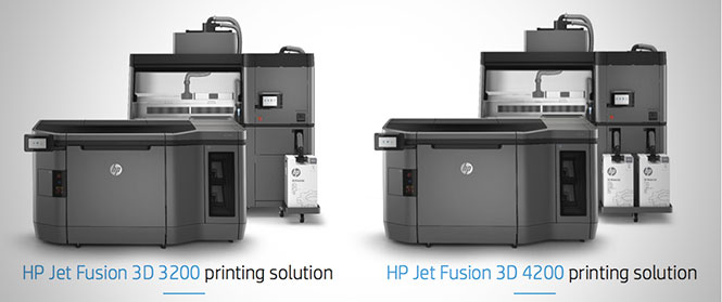 HP Jet Fusion 3D printers