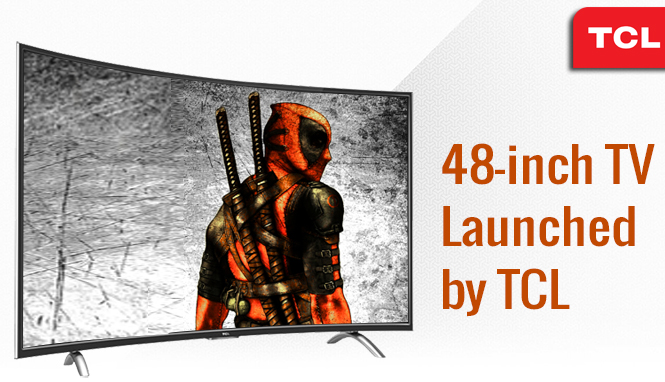 48-inch bended full HD TV by TCL