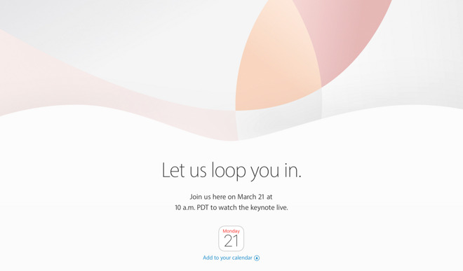 Apple will unveil its product officially on 21st March