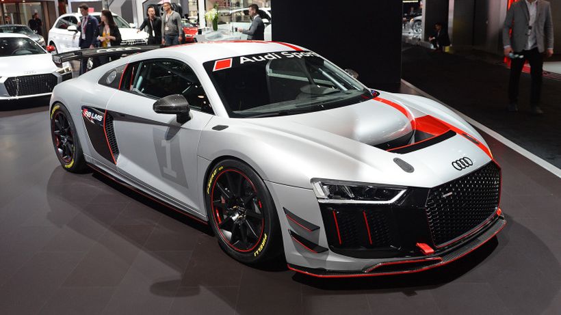 Audi R8 LMS GT4 Displayed at New York Auto Show Front Side Profile