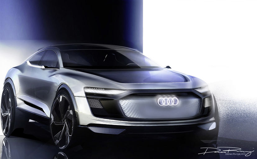 Audi Shows Glimpse of e-Tron Sportback Front Side Profile