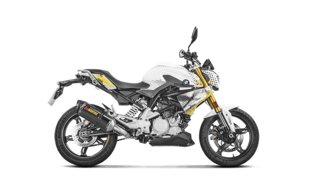 BMW G 310R Furnished With Akrapovic Racing Line Carbon Exhaust 