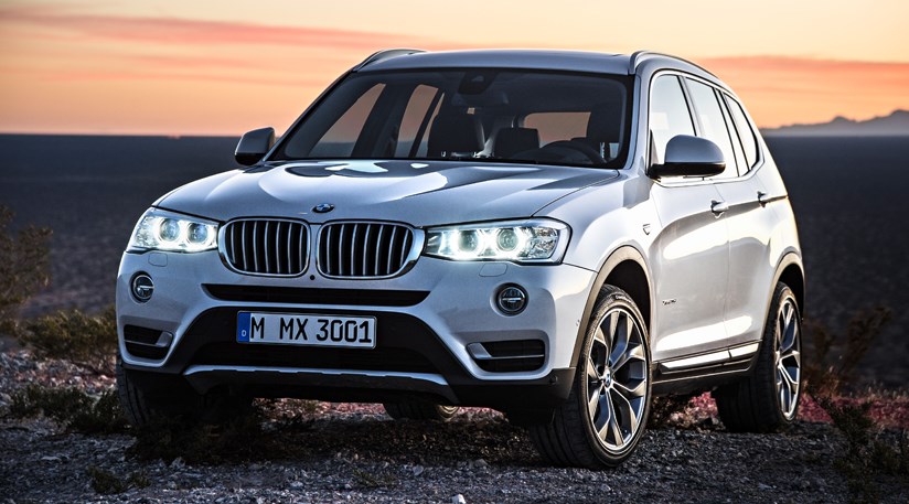 India-Bound BMW X3 at front 