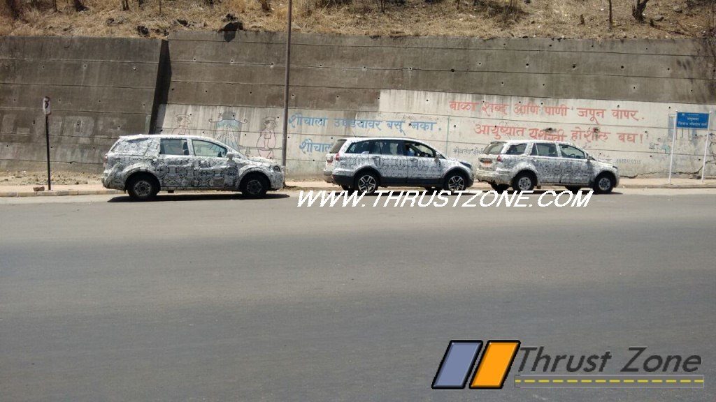 Base and Top-end variants of Tata Hexa Spied
