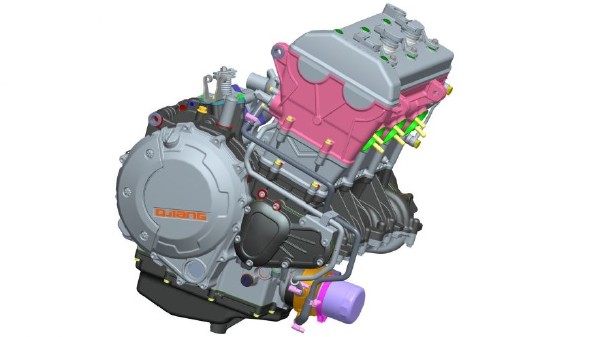 A newly patented 1200cc inline three cylinder engine