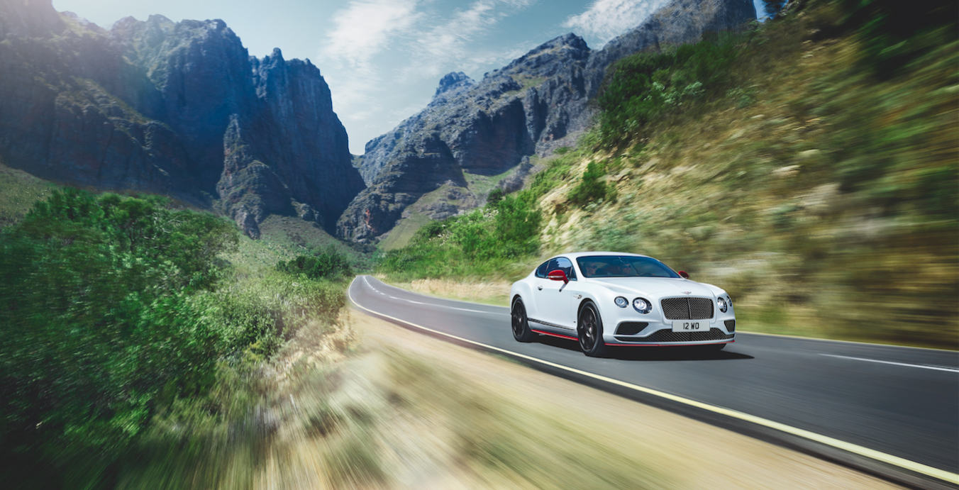 Bentley Continental GT V8 S Black Edition in White and Red Accent