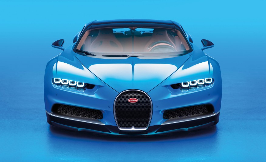 Bugatti Chiron with Four-Piece Headlights
