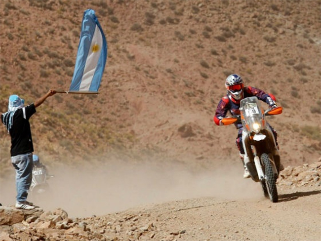 CS Santosh in Dakar Rally