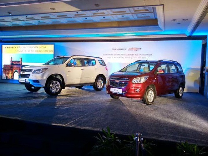 Chevrolet Trailblazer and Spin MPV Unveiled in India