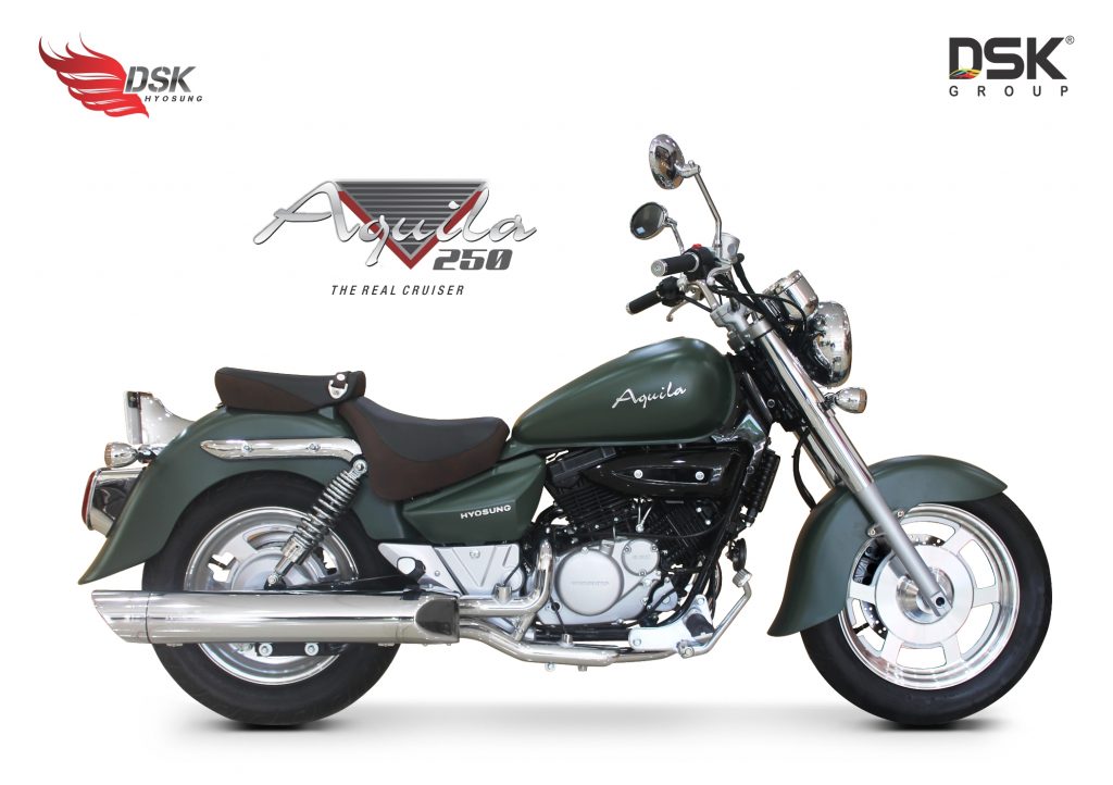 DSK Hyosung Aquila 250 Limited Edition Matte Green Launched in India