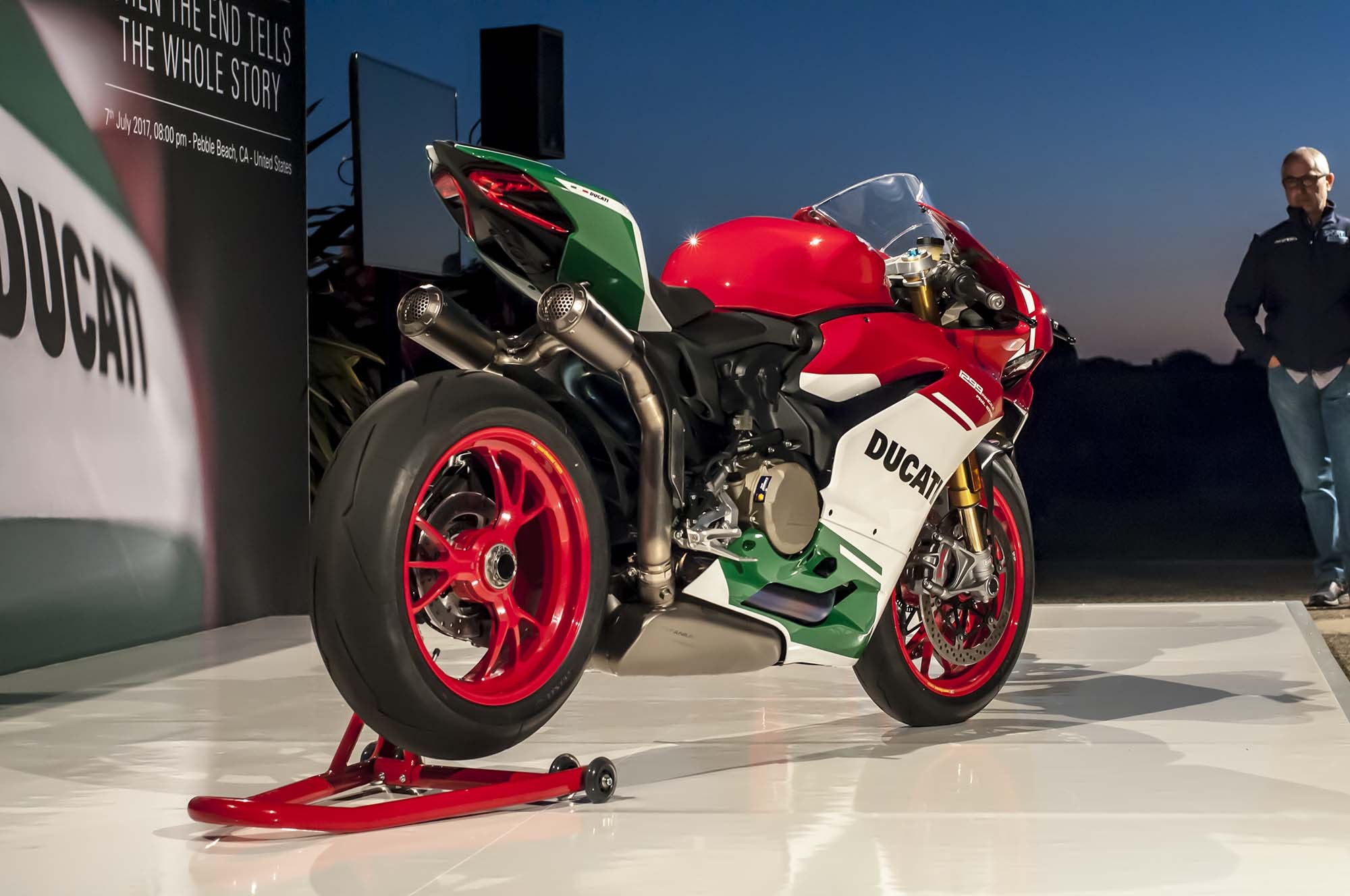 Ducati 1299 Panigale R Final Edition from rear three quarter