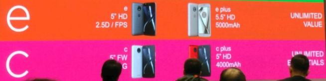 E and C series smartphones by Moto