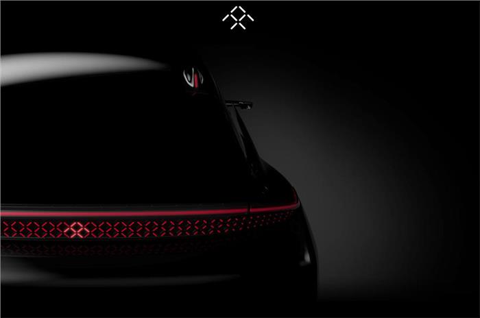 Teaser of Faraday Future first production model