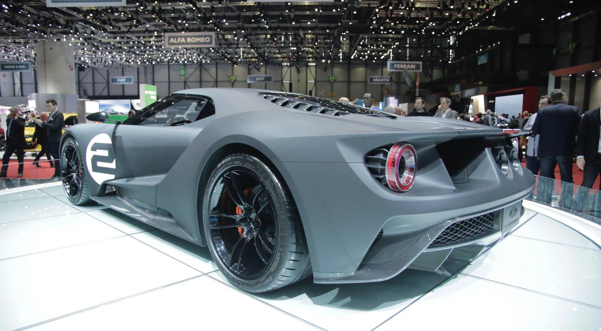 Ford Ford GT 66 Heritage Edition at Geneva Motor Show 2017 side rear profile