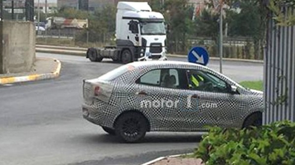 Facelifted Ford Aspire Snapped