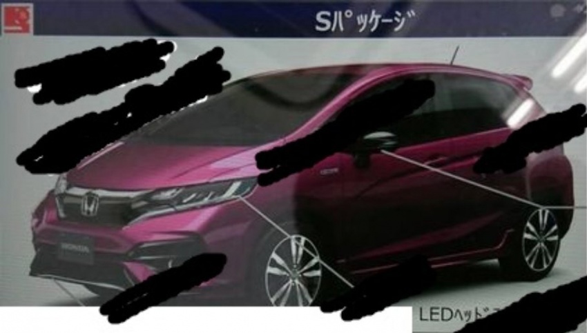 Honda Jazz Facelift Leaked Online via Japanese Brochure Exterior Details