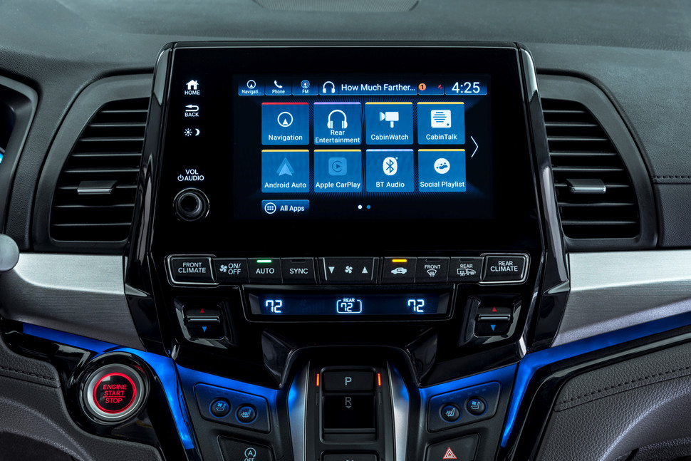 Honda Odyssey with latest-generation infotainment system