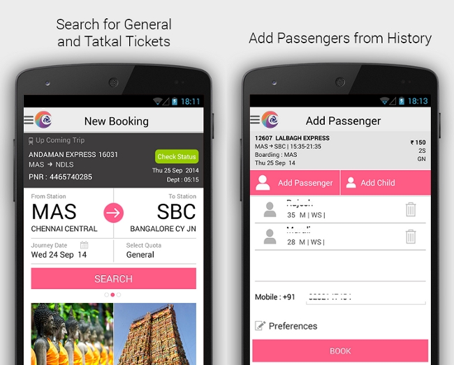 IRCTC Connect Mobile App for Android