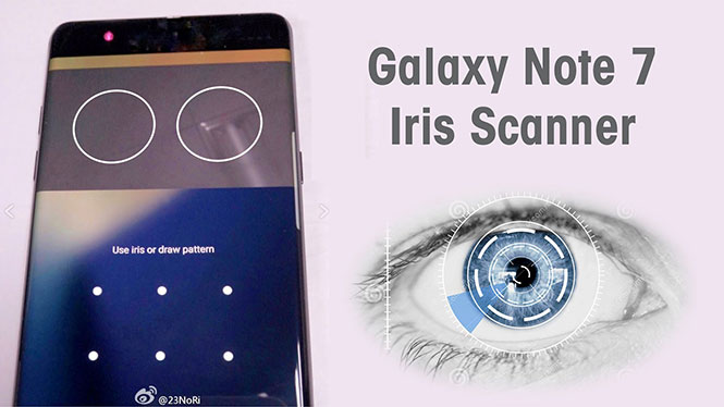 Iris Scanner Feature in Samsung Galaxy Note 7