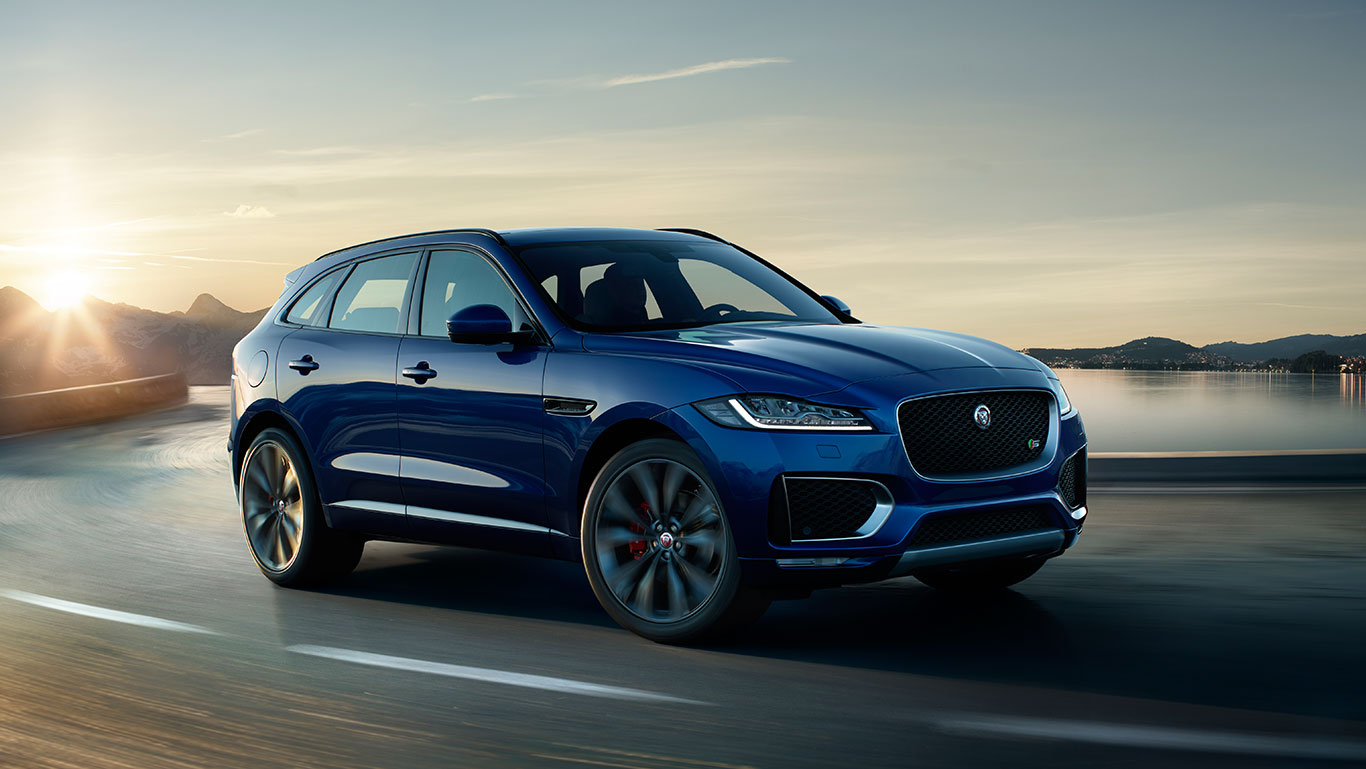 India Based Jaguar F-Pace Listed on Company's Website