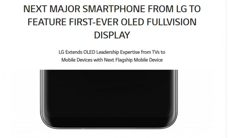 LG V30 OLED display details