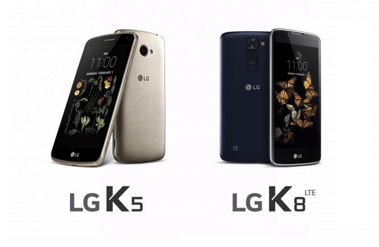 LG Unveiled Its Midrange K5 and K8 Smartphones
