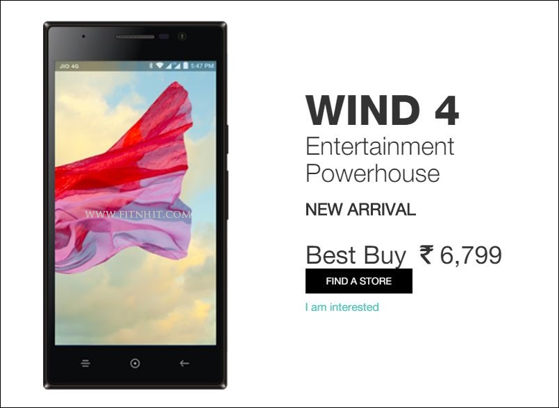LYF Wind 4 will come at just Rs. 6,799