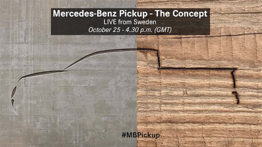 Mercedes-Benz to Introduce All-New Pick-Up on October 25, 2016