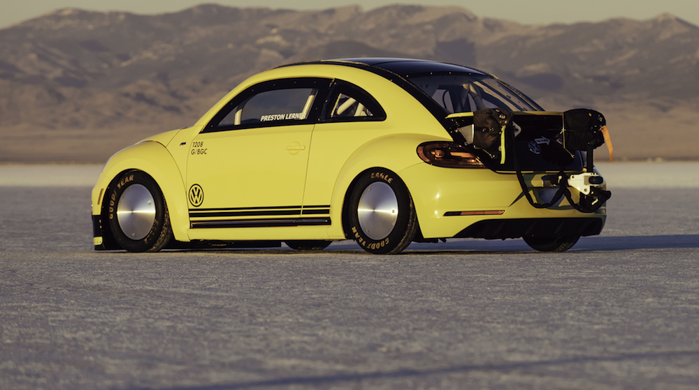 Modified VW Beetle LSR rear side profile