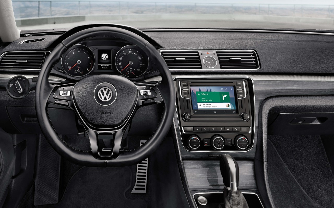 New VW Passat Front Interior Dashboard Profile