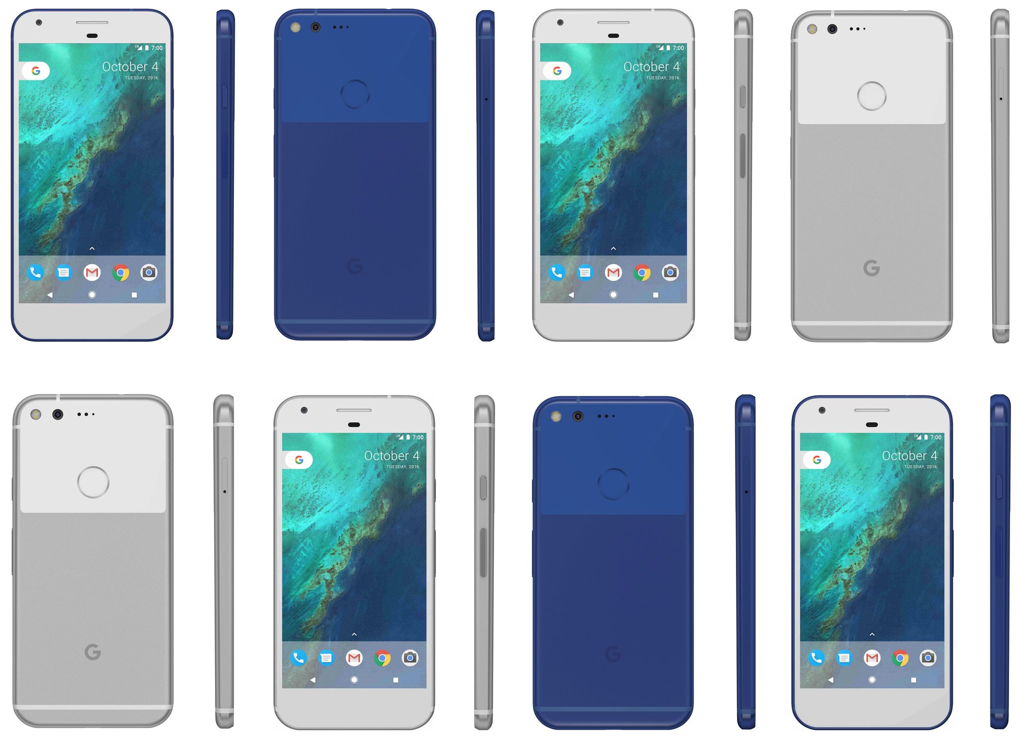Pixel 2 Models Codenamed Walleye, Muskie, and Taimen