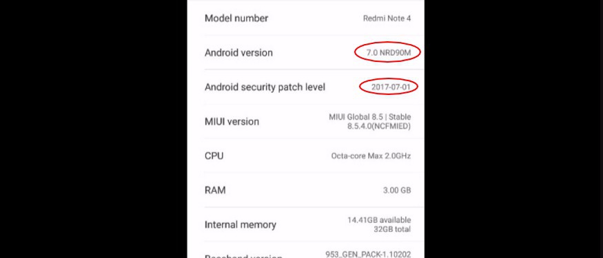 Redmi Note 4 Android 7.0 Nougat