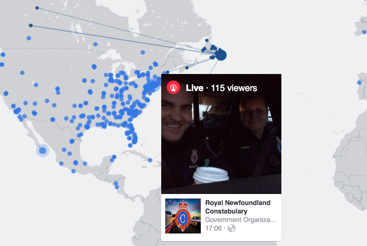 To get to the interactive map, users need to visit the new Live Video application