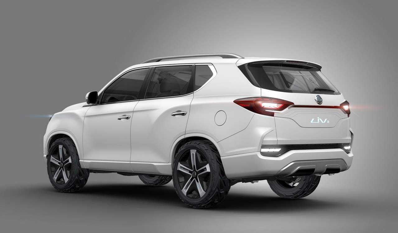 SsangYong SUV concept named LIV-2 Rear Side Profile