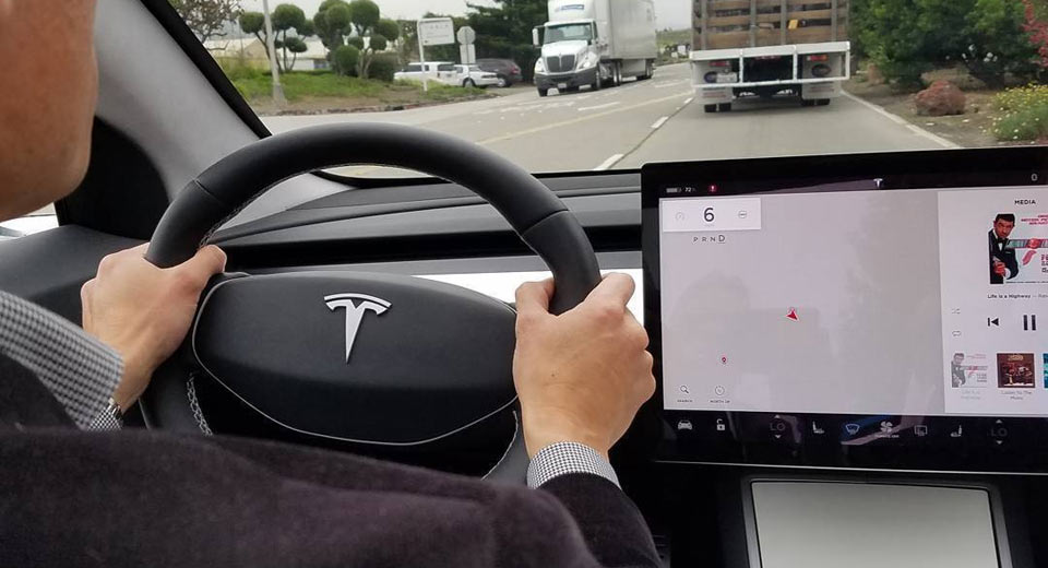 Tesla Model 3 Interior Dashboard Mounted Single Display