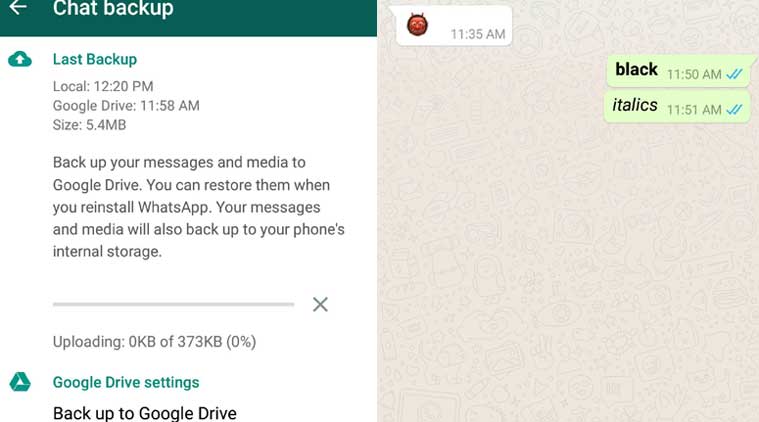 The Latest update also supports document sharing on Google drive along with text formatting