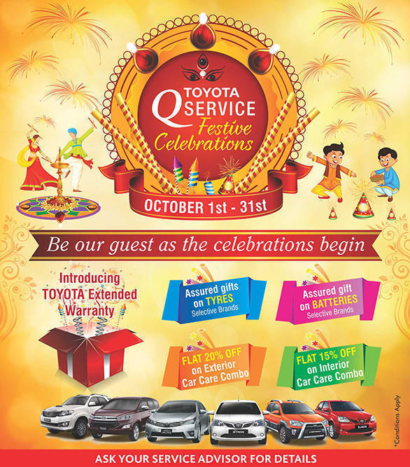 Toyota India Announces Q Service Festive Celebration