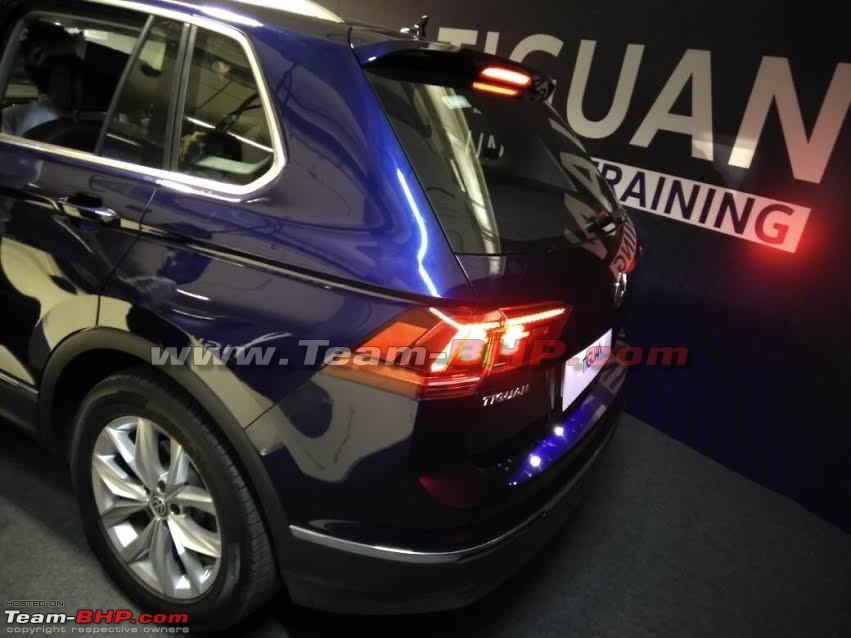 VW Commences Dealer Training For Tiguan SUV Ahead of Its Launch This Month Rear Taillamps Profile